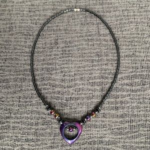 Metallic Heart Necklace